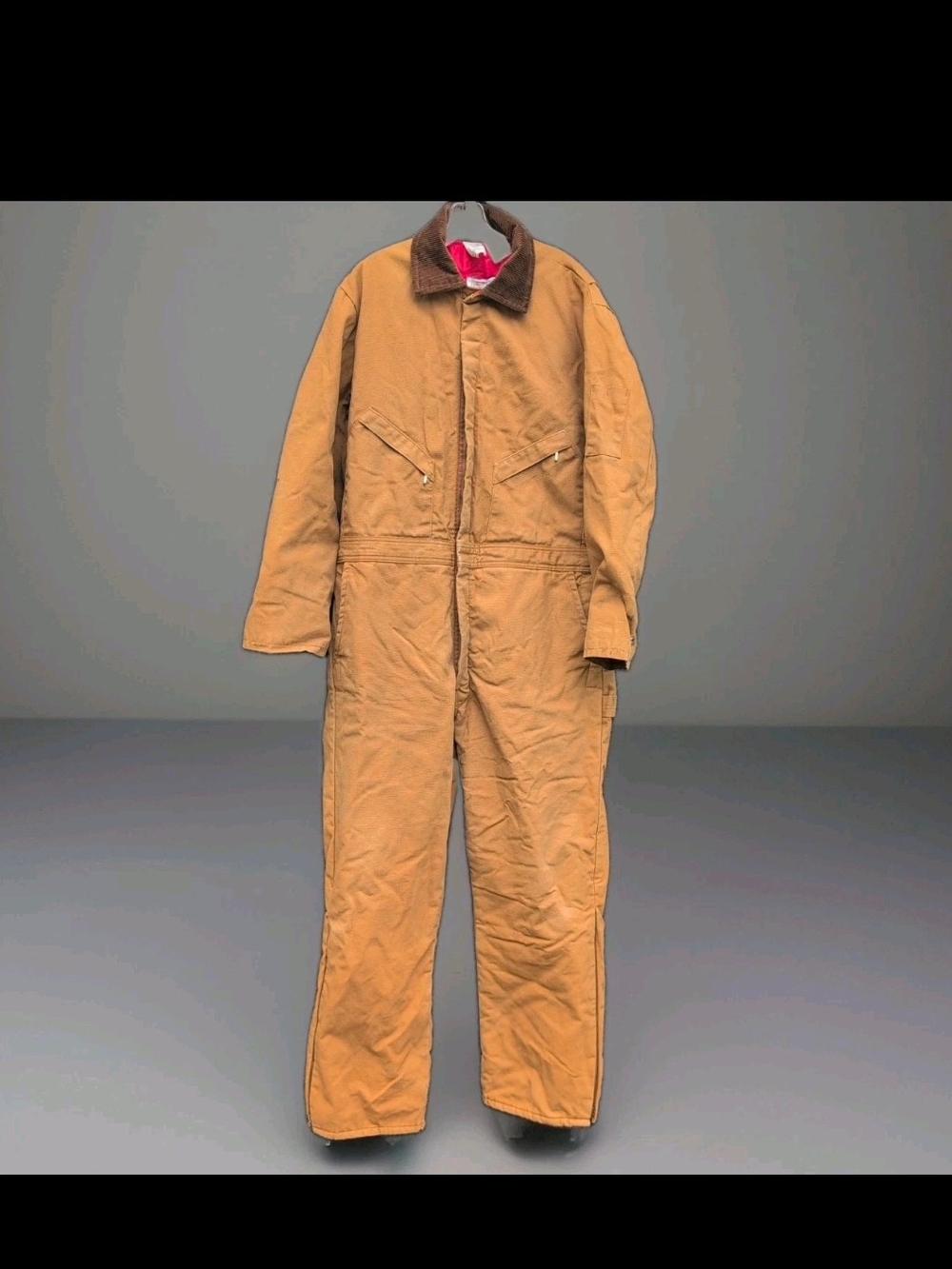 Walls Zero Zone Overalls Large Short Canvas Insulated Corduroy Collar Jumpsuit